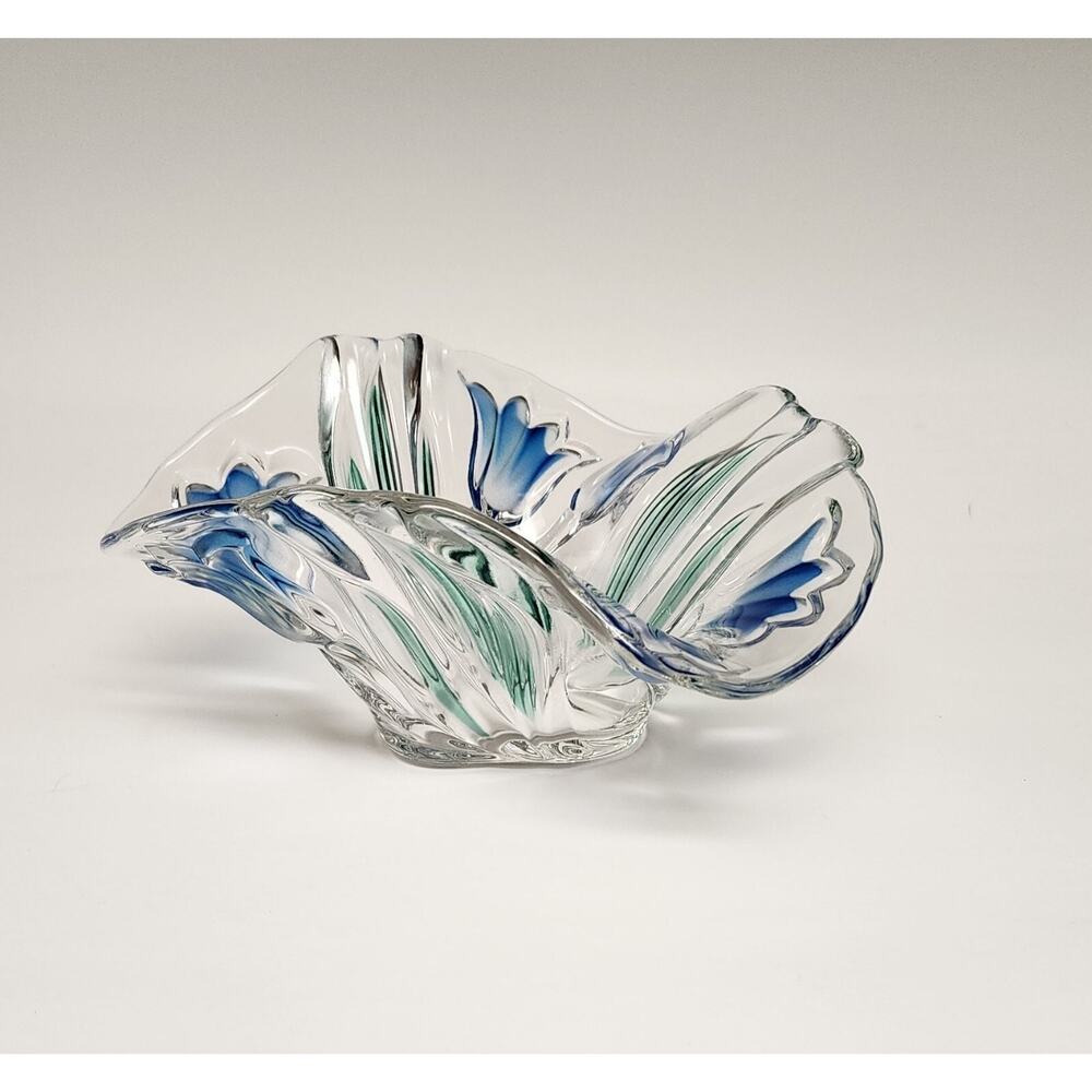 MIKASA Vintage Green Blue7" Handerchief Bowl